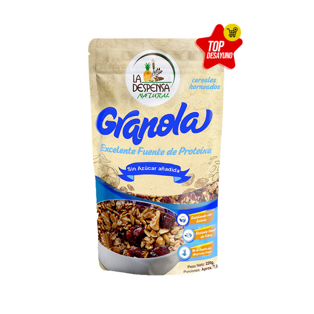Granola Libre de Azúcar: Imagen de granola sin azúcar.