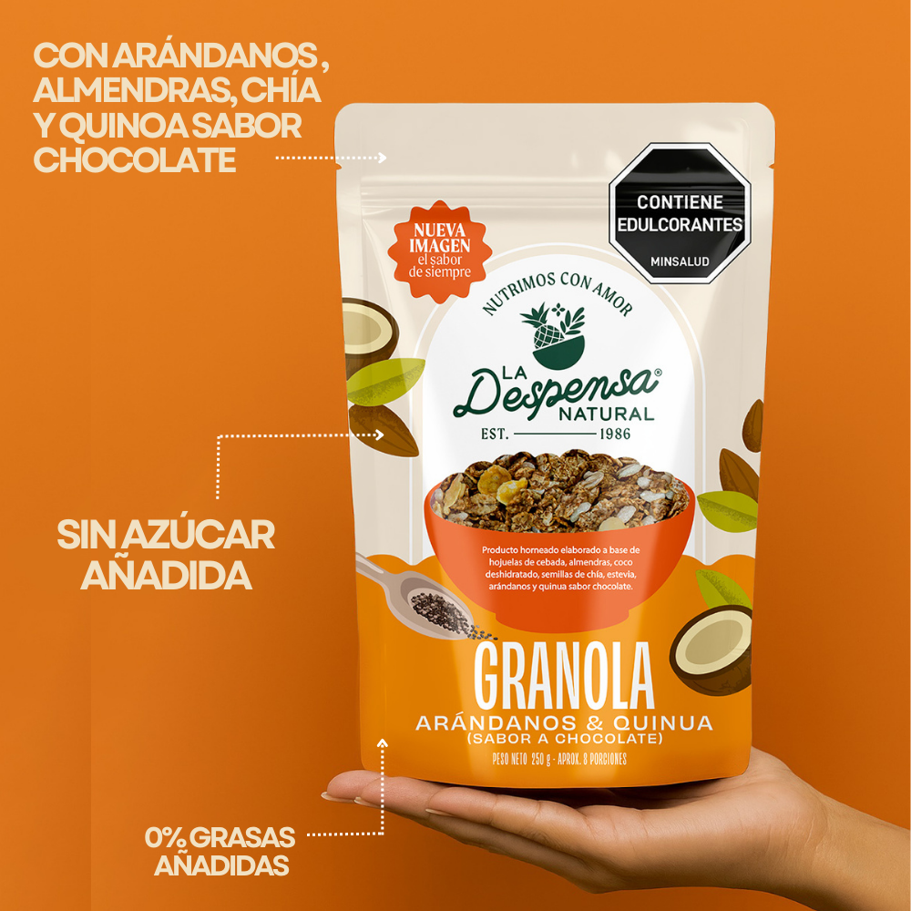 Granola con Arándanos, Quinua y Chocolate | 250g - 1kg