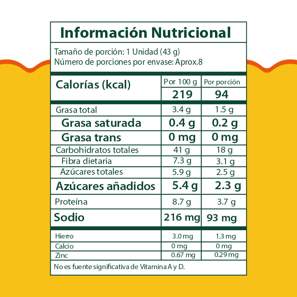 Mogollas Integrales Tradicional - Masa Madre | 350g (8 Unds)