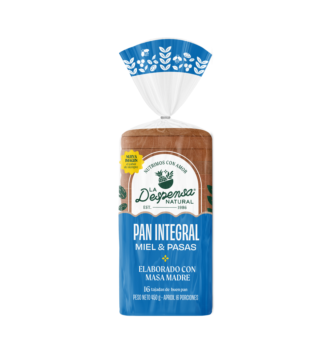 Pan Integral Miel y Pasas