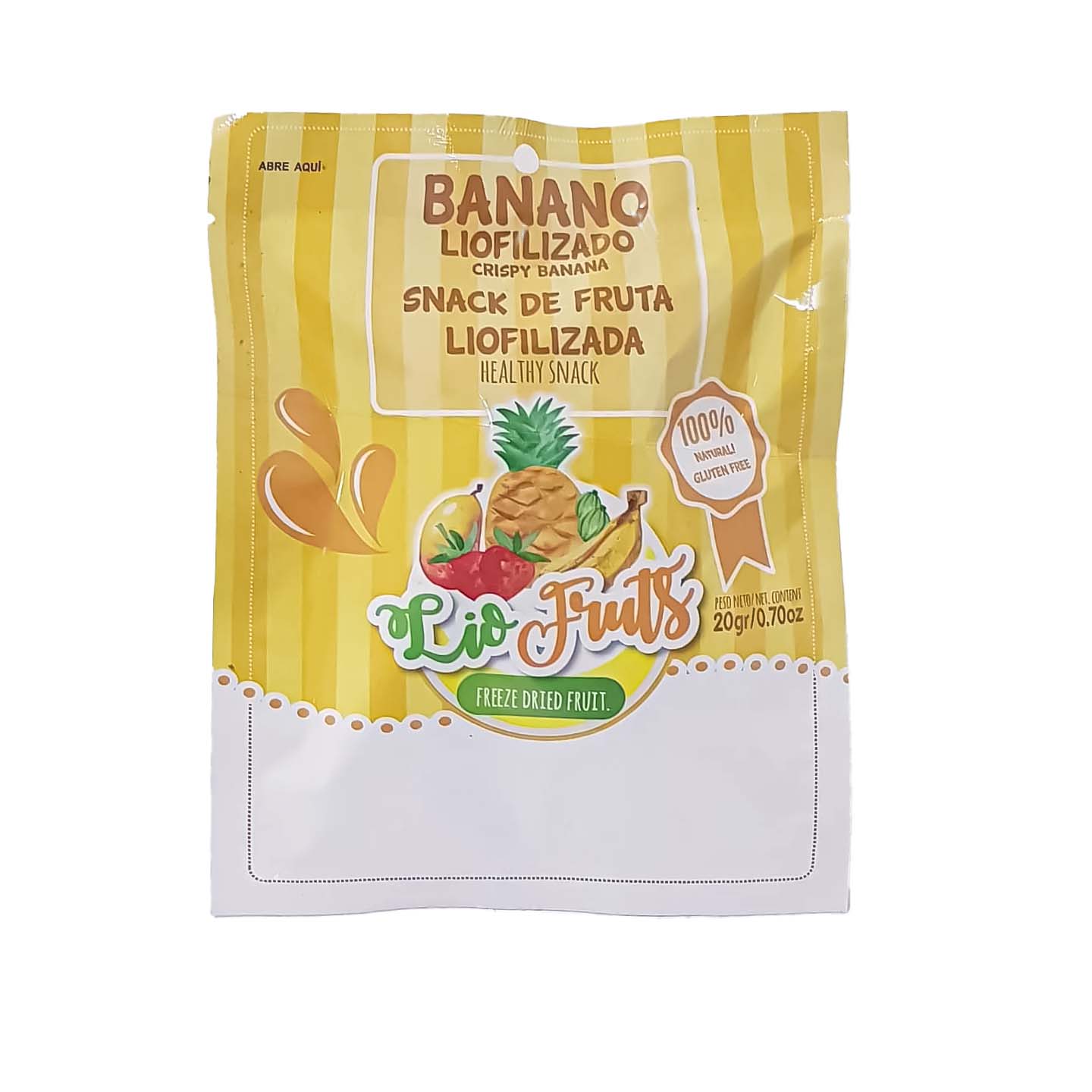 Snack de Banano Lifolizado